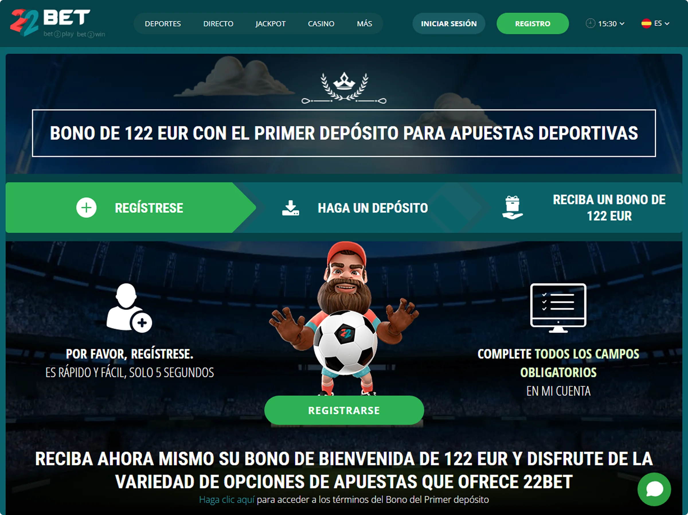 22Bet Aplicación Móvil